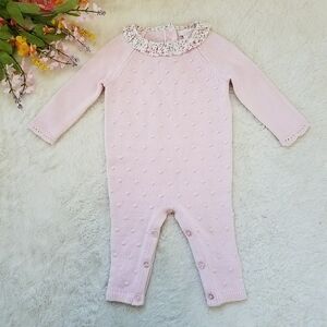 Shabby Chic Baby Girl's Knit Romper
